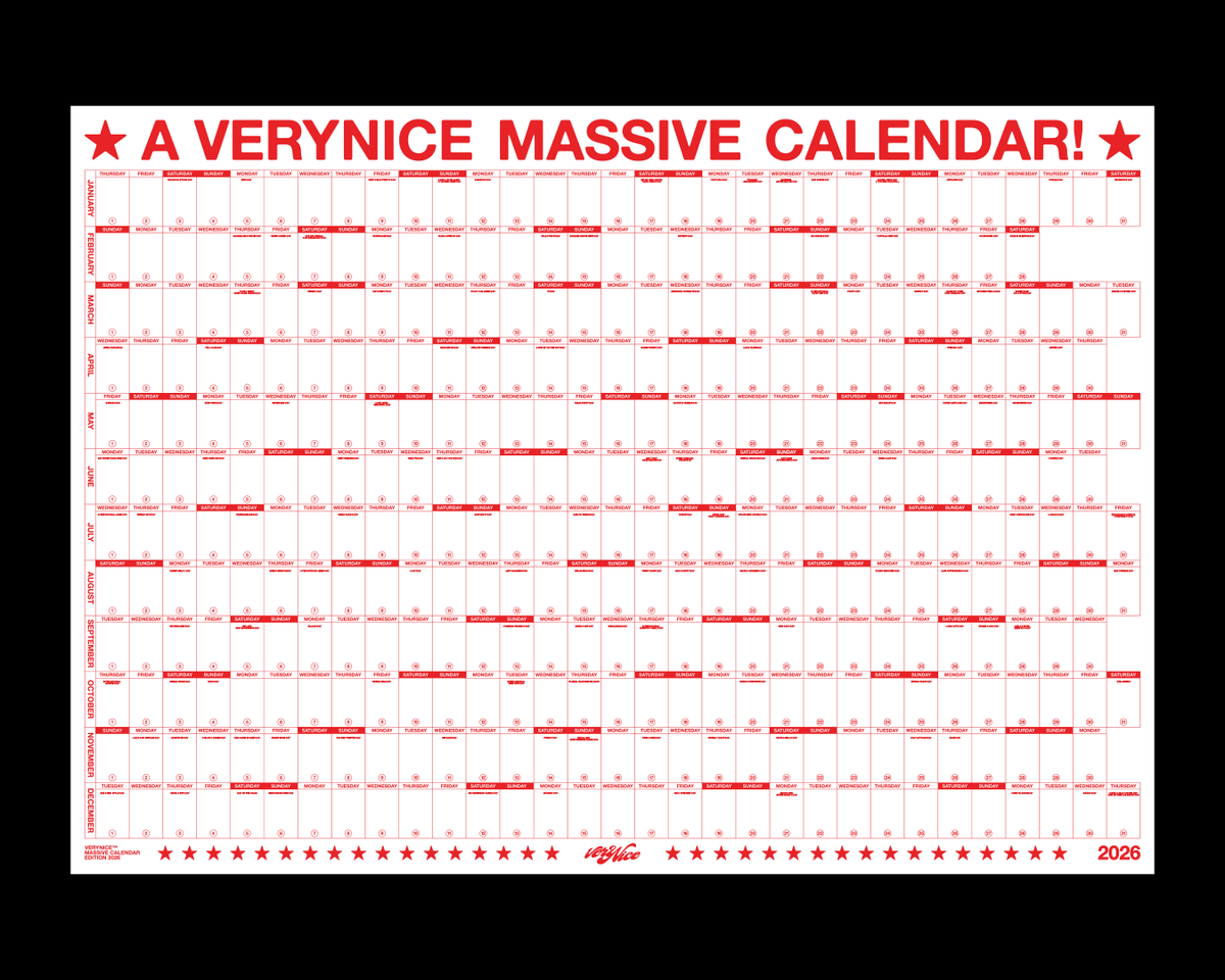 VERYNICE MASSIVE CALENDAR